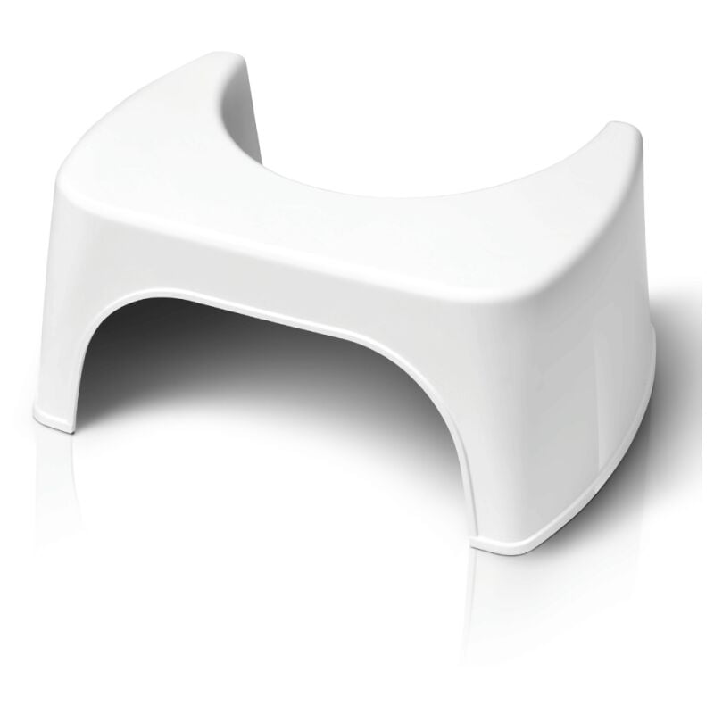 Wellcare - Tabouret physiologique de toilette en plastique blanc