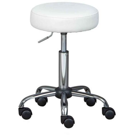 Tabouret Pivotant Design "Pivoar" 50-66cm Blanc