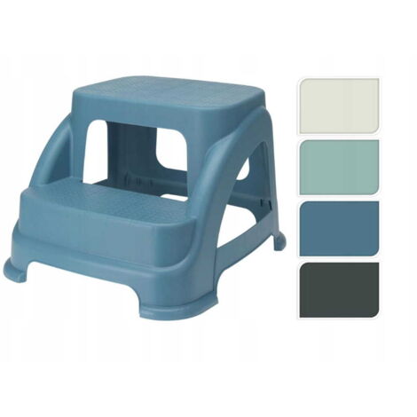 Tabouret plateforme pratique à 2 marches 43x38x28cm