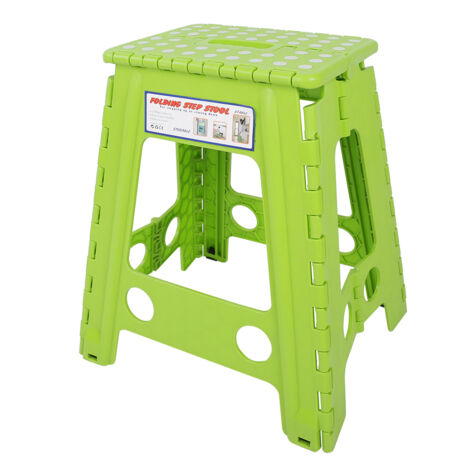 Tabouret pliable antidérapant pour adultes avec points en plastique - Portable et pliable