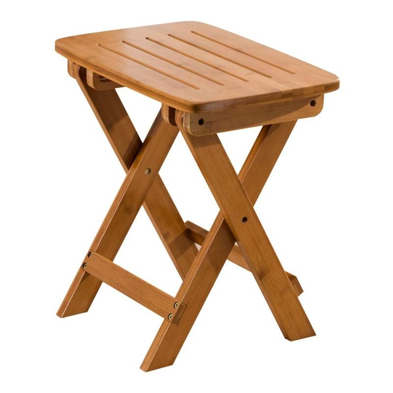 Tabouret pliable portatif, tabouret en bois, tabouret de jardin extérieur en bois