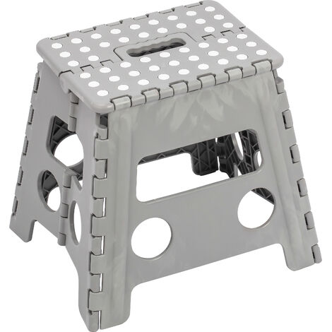 TABOURET PLIANT CLIC-CLAC GRIS HAUT