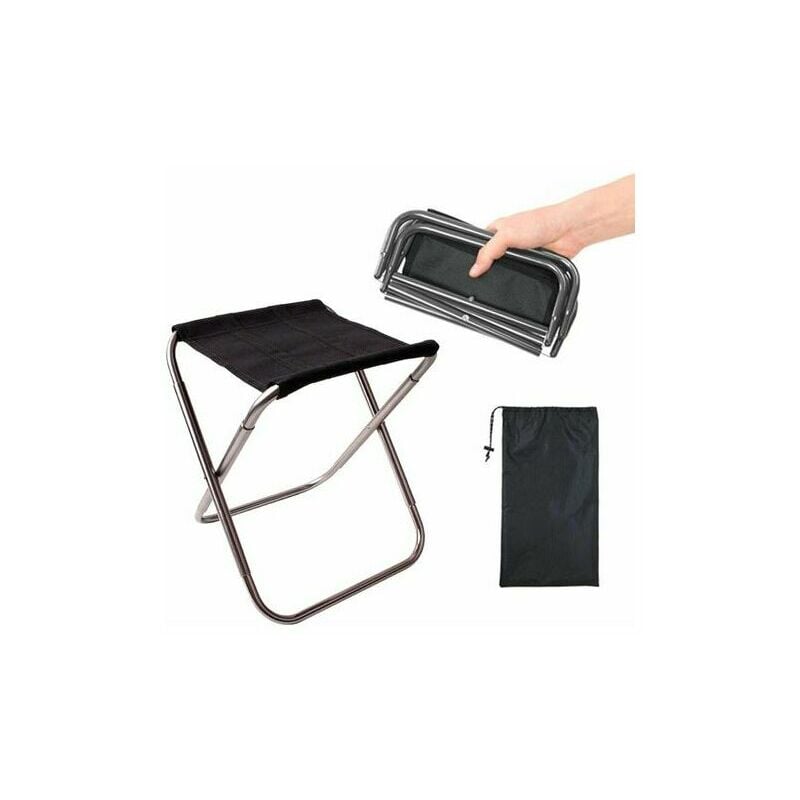 Ahlsen - Tabouret pliant en alliage d'aluminium chaise de camping extérieure ultra léger et portable tabouret de barbecue tabouret d'escalade train