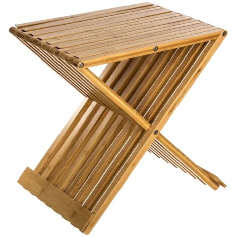 Tabouret marchepied enfant repose-pieds bois 1,9 kg stable tabouret bambou
