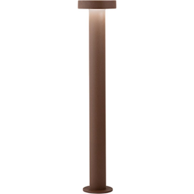 Tabouret - Poteau de jardin LED 12W, IP65, 960 lm, H. 60 cm, 3000K, aluminium peint, poteau extérieur, acier Corten - Perenz