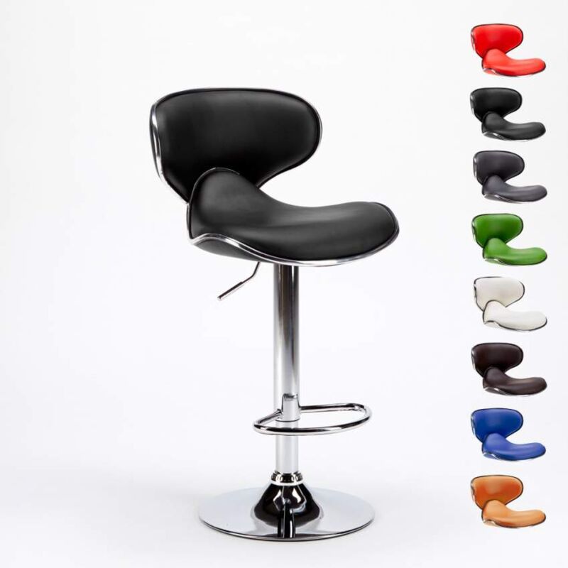 Amarillo Design Tabouret Bar Pour Cuisine Moderne Chromé Et Pivotant qMSUVGLzp