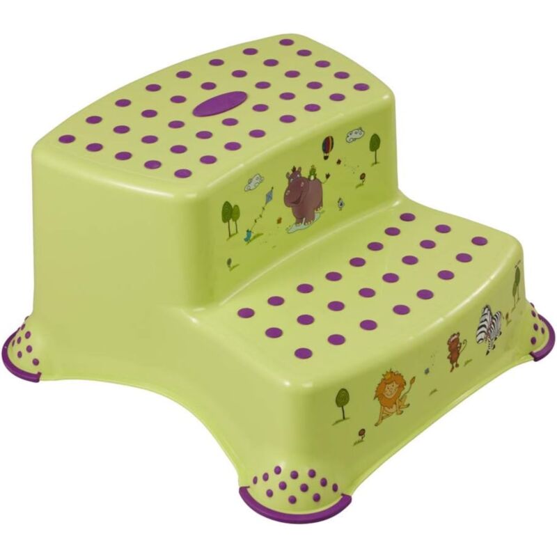 Keeeper - Tabouret rehausseur hippo, 40x37x21 cm, coloris vert - Vert