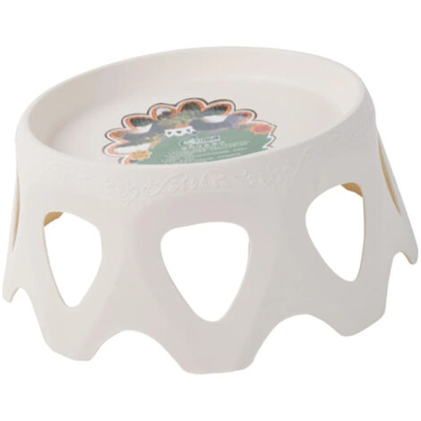 Tabouret releveur pour pot de fleurs beige