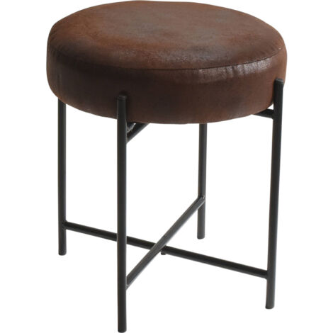 Tabouret rond avec structure en métal, Ø 36 cm