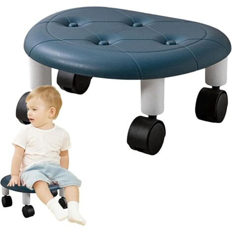 Tabouret roulant basse hauteur, tabouret à roulettes -
