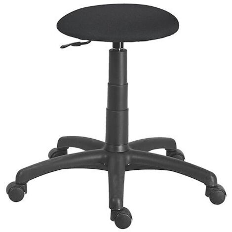 Tabouret Saturn tissu noir