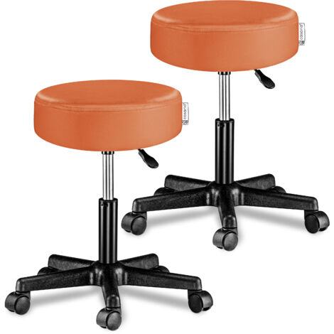 Yaheetech Tabouret Roulettes Professionnel PU Tabouret Ergonomique