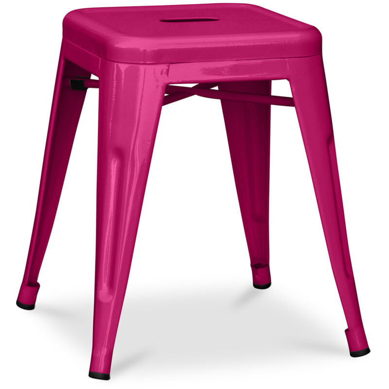 Tabouret Design Industriel - 45cm - Nouvelle Édition - Stylix Fuchsia Tabouret Design Industriel - 45cm - Nouvelle Édition - Stylix Fuchsia