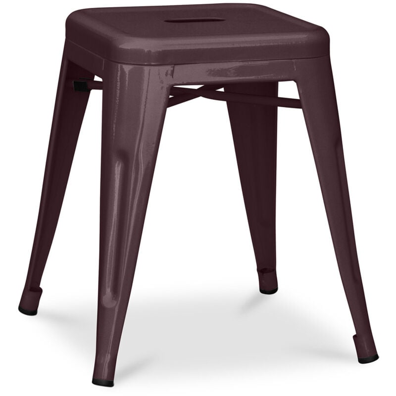 Privatefloor - Tabouret Design Industriel - 45cm - Nouvelle Edition - Stylix Bronze