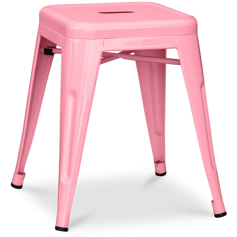Tabouret Design Industriel - 45cm - Nouvelle Édition - Stylix Rose Tabouret Design Industriel - 45cm - Nouvelle Édition - Stylix Rose