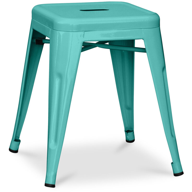 Privatefloor - Tabouret Design Industriel - 45cm - Nouvelle Edition - Stylix Vert pastel