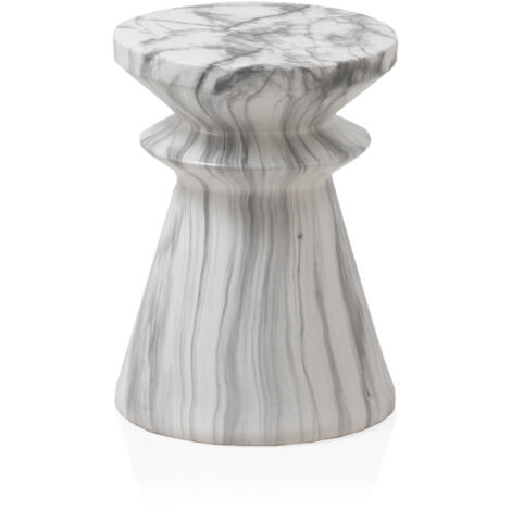 Tabouret/table d'appoint en céramique