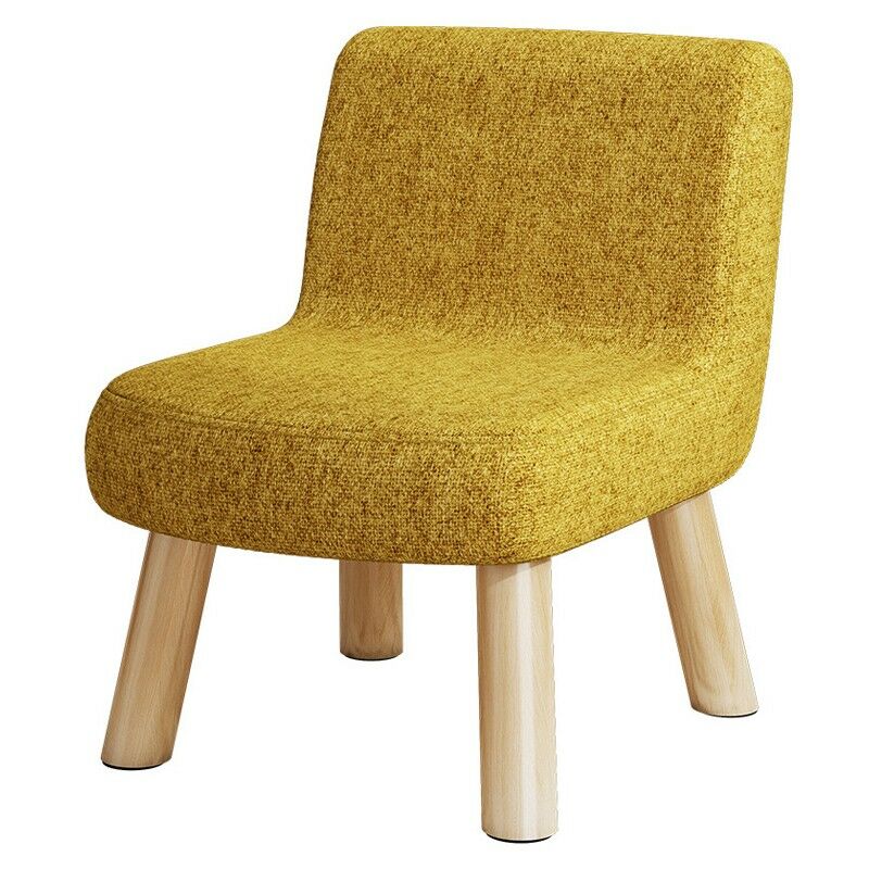 Kinsi - Tabouret - tabouret rond, tabouret bas, tissu, bois massif, 30x30x35cm
