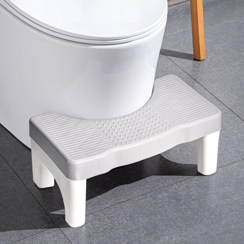 Tabouret toilette physiologique antidérapant, repose-pieds WC pour adulte/enfant, anti-constipation