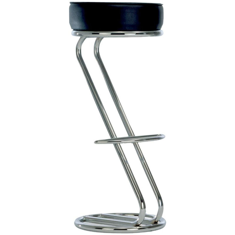 FP - Tabouret zeta H830mm chrom/noir (Par 2)