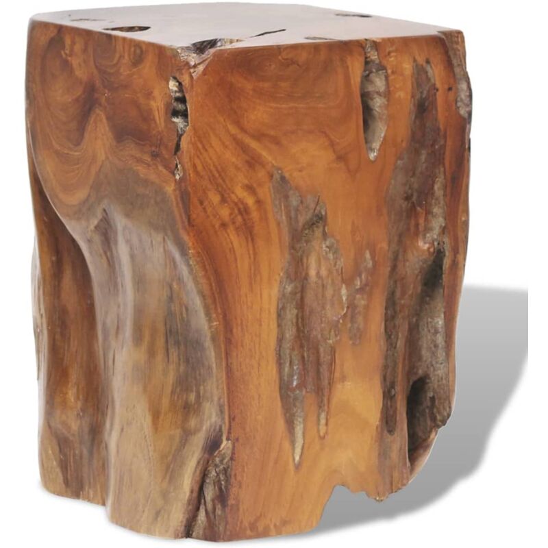Tabouret,Repose-pied,Pouf Bois de teck massif CFW32740