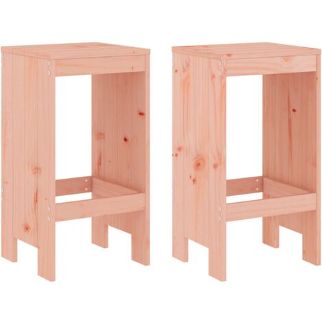 Tabourets de bar 2 pcs 40x36x75 bois massif Douglas