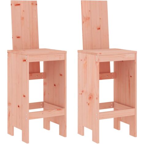 Tabourets de bar 2 pcs 40x42x120 bois massif douglas