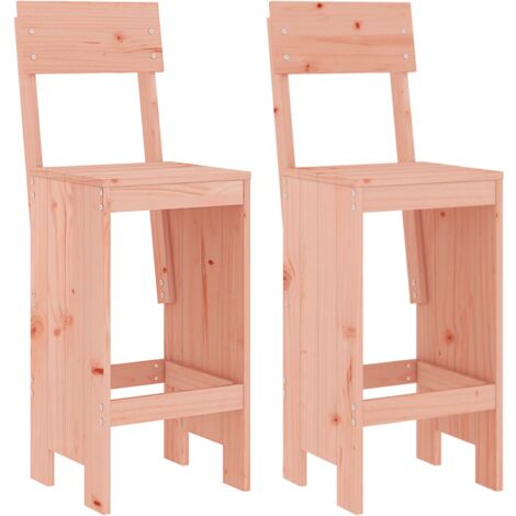 Tabourets de bar 2 pcs 40x48,5x115,5 bois massif douglas