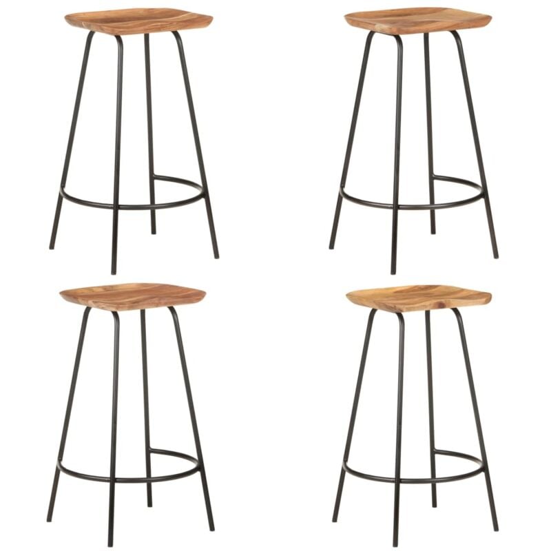 Vidaxl - Tabourets de bar lot de 4 bois d'acacia solide