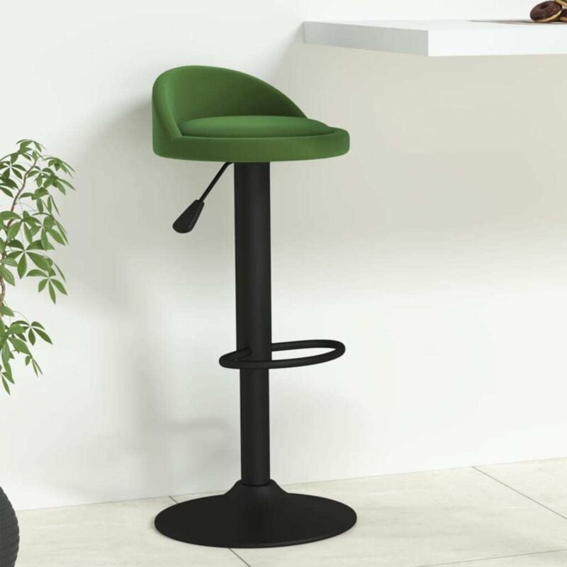 Vidaxl - Tabouret de bar Vert foncé Velours