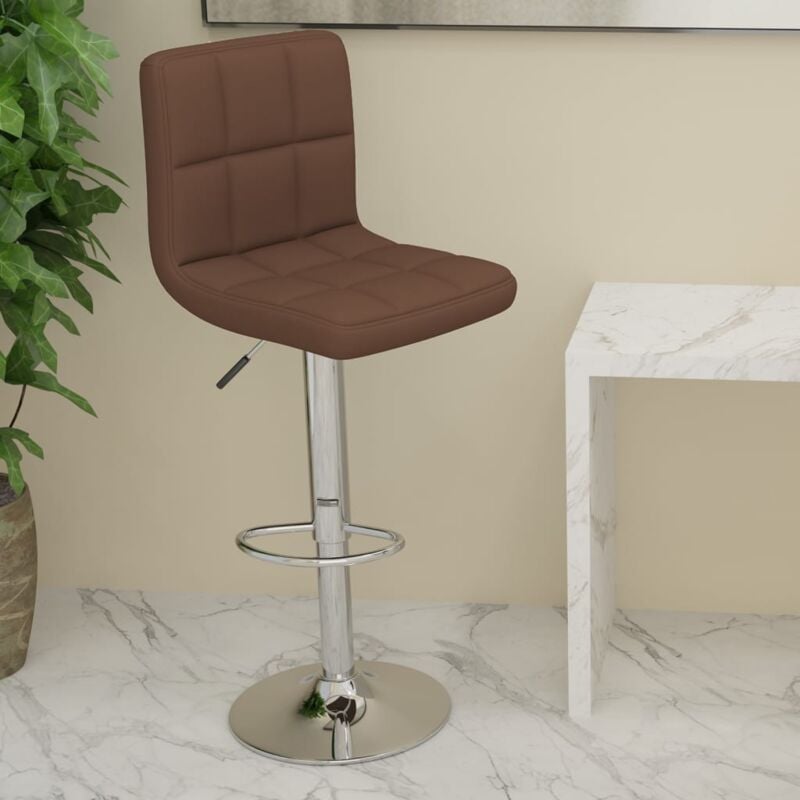 Vidaxl - Tabouret de bar Marron Tissu