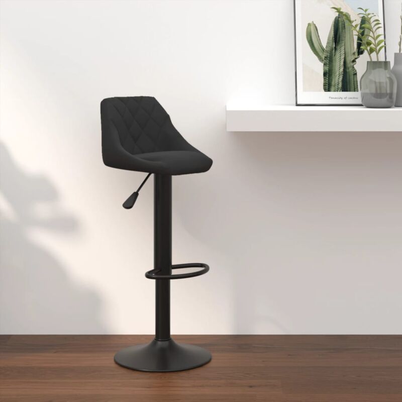 Tabouret de bar Noir Velours Vidaxl