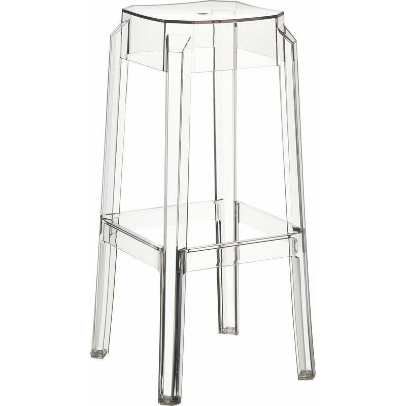 Décoshop26 - Tabourets de bar design moderne plastique transparent 100000025