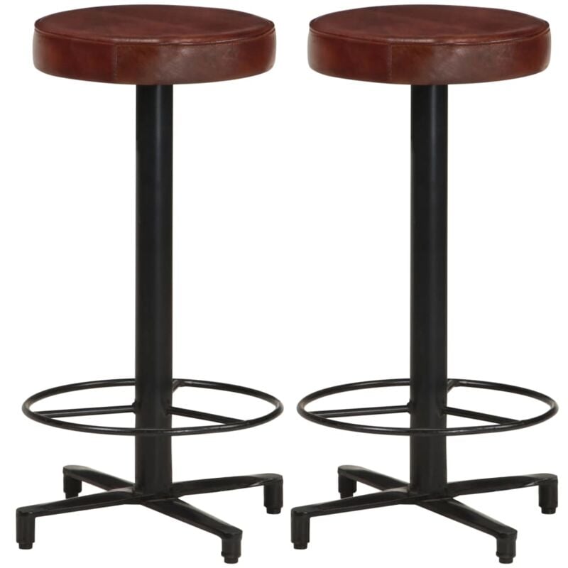 Prolenta Premium - Furniture Limited - Tabourets de bar lot de 2 66 cm cuir