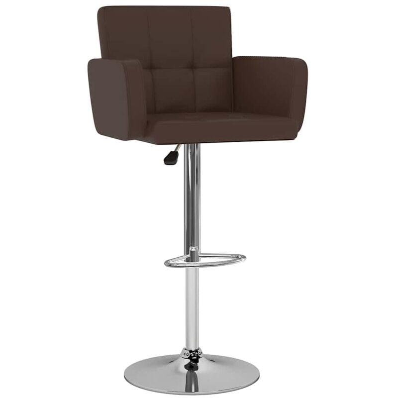 Vidaxl - Tabourets de bar lot de 2 marron similicuir