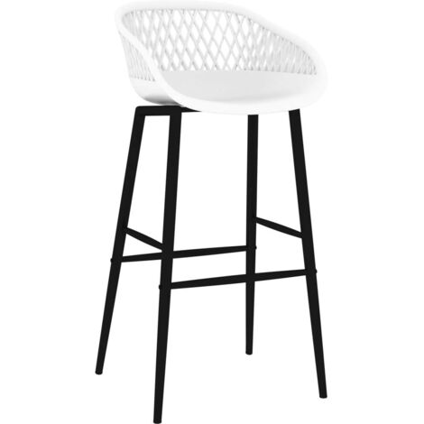 Tabourets de bar，Chaise de bar lot de 4 blanc CFW628194