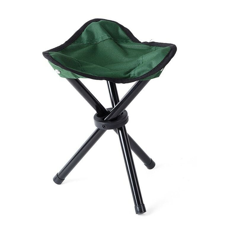 Tabourets de camping trépied, chaise de camping pliante portative légère, petit tabouret en toile à 3 pieds pour la pêche en plein air plage barbecue