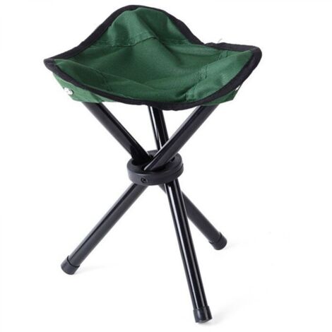 Tabourets de camping trépied, chaise de camping pliante portative légère, petit tabouret en toile à 3 pieds pour la pêche en plein air plage barbecue pique-nique voyage siège de randonnée