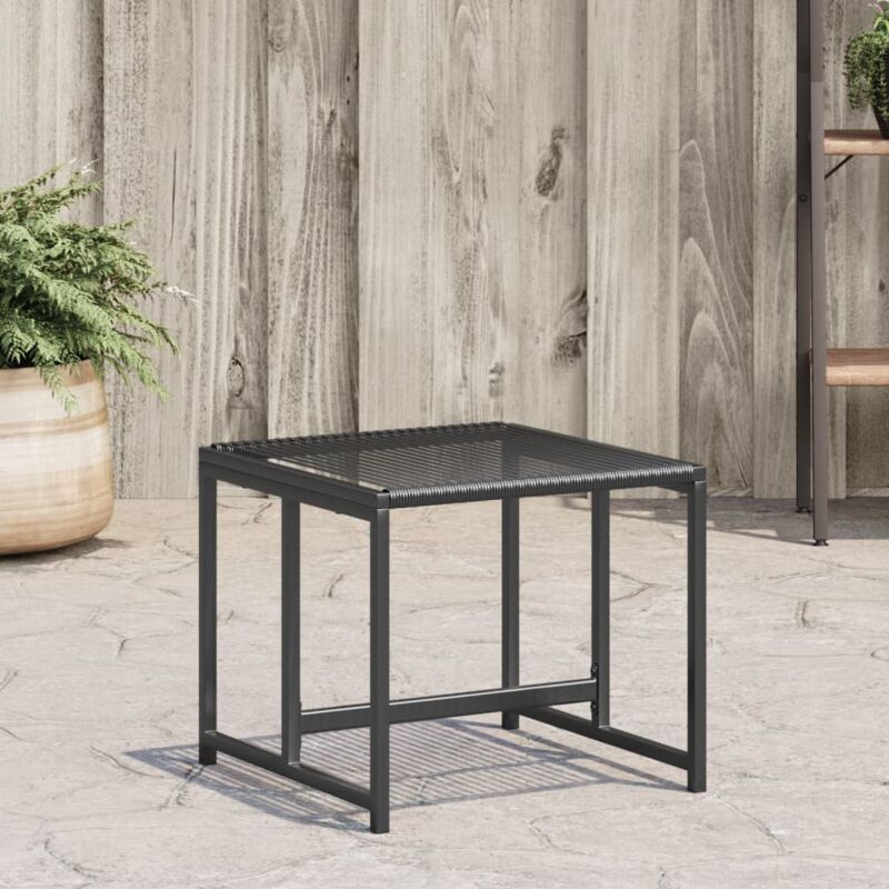 Tabourets de jardin lot de 4 noir résine tressée - Vidaxl