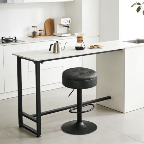 Tabourets ronds de salon, chaises de petit-déjeuner élégantes, chaises de salle à manger, tabouret de bar avec espace de rangement (Un seul tabouret de bar inclus)