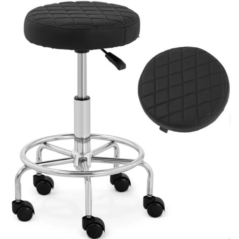Tabouret Ergonomique WilTec Assis-Debout | Hauteur 55-82 Cm | Charge 135 Kg | Gris | Piston Gaz