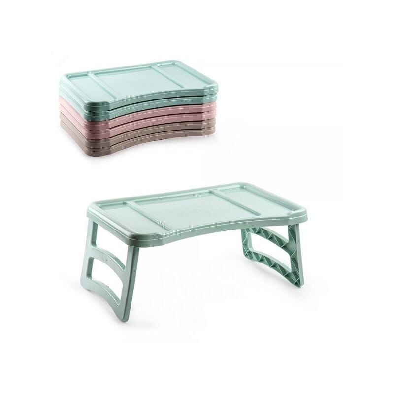 Trade Shop Traesio - Table Plateau Pliante Canapé Lit Table Plastique Colorée 119211a