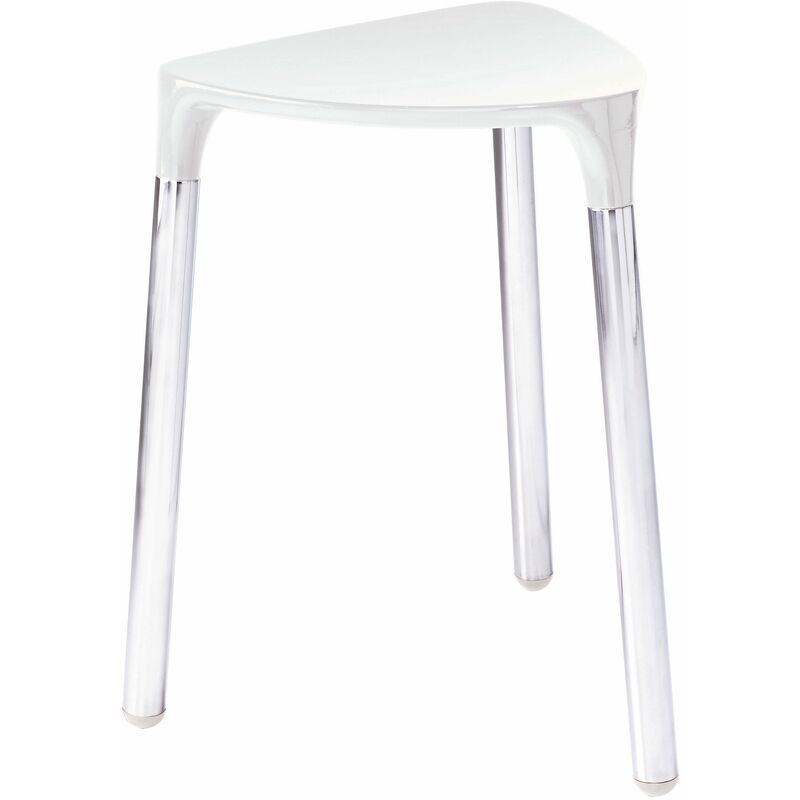 

Tabuerte Con 3 Piernas Y Asiento Triangular Blanco