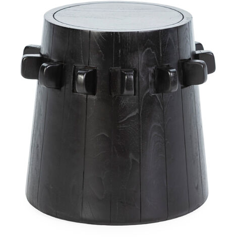 Taburete 44X44X45 Madera Negro