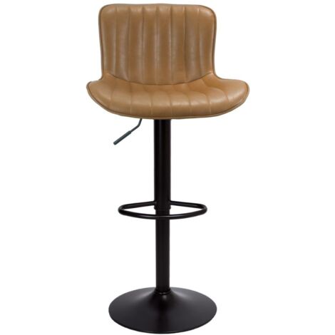 Taburete ajustable Snas tortora con base negra 45x55x90 cm