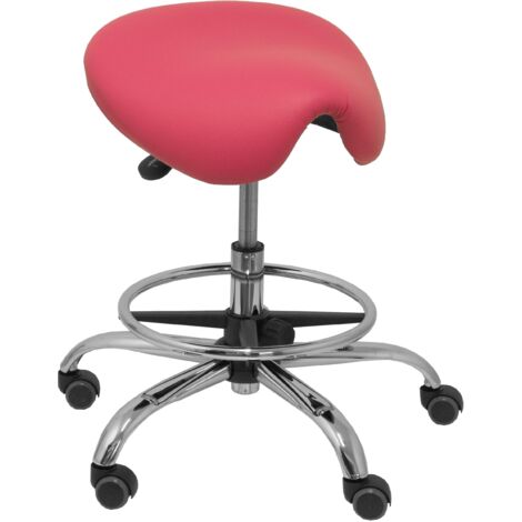 Taburete Alatoz similpiel rosa