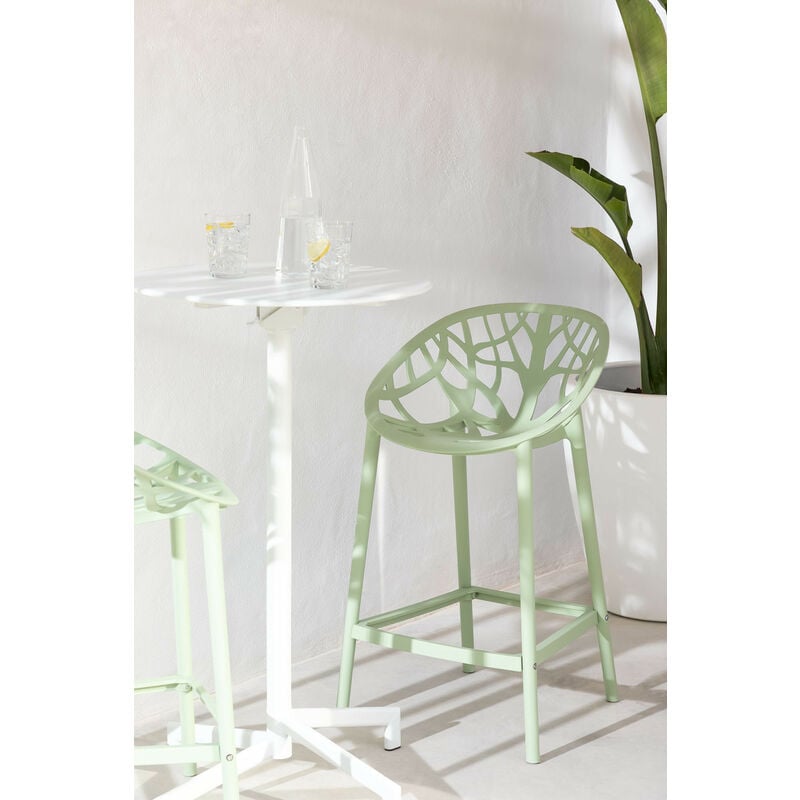 

Taburete Alto de Jardín Ores Celadón ↑65 cm - Sklum