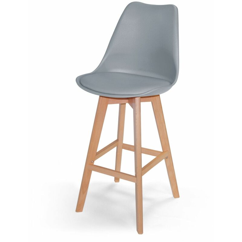 

Taburete Alto New Tower Wood Gris Ancho: 49 Cm X Largo: 54 Cm X Alto: 112 Cm