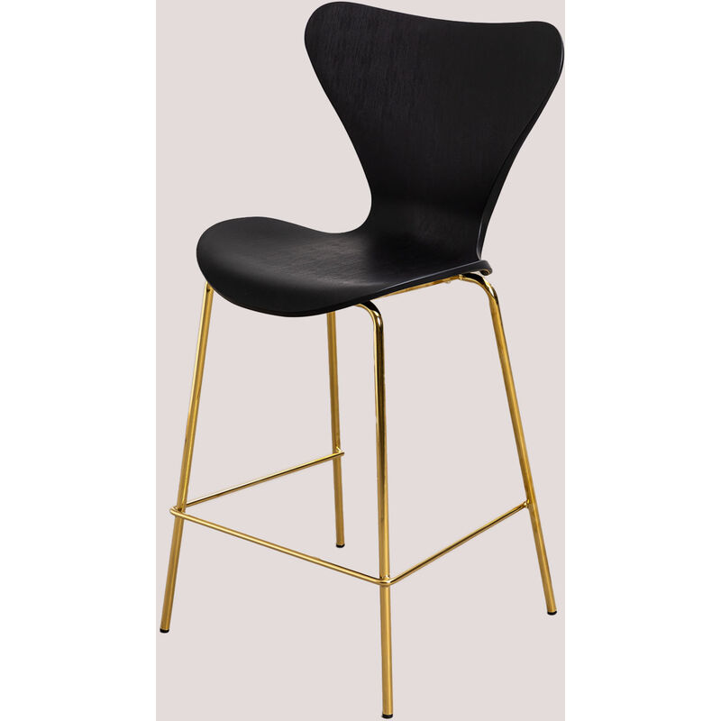 

Taburete Alto Uit SKLUM - Negro ↑66 cm Dorado