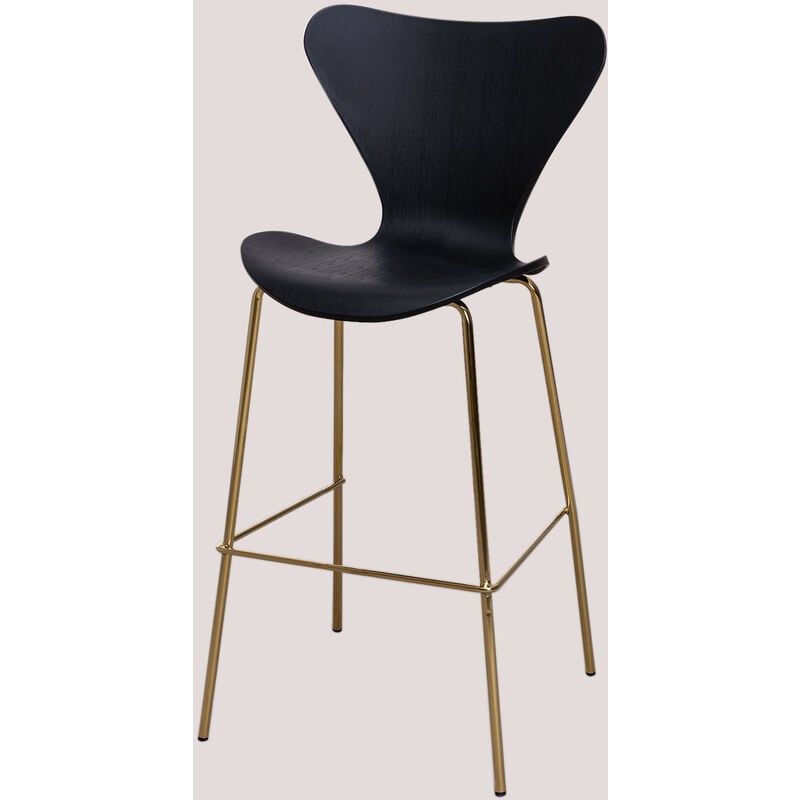 

Taburete Alto Uit SKLUM - Negro ↑76 cm Dorado